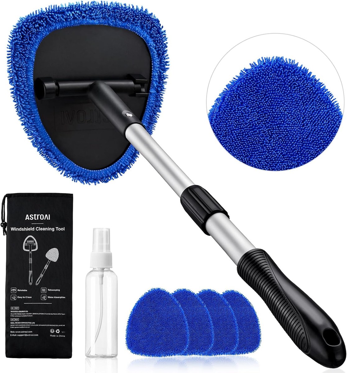 AstroAI Extra-Long Windshield Cleaner Kit