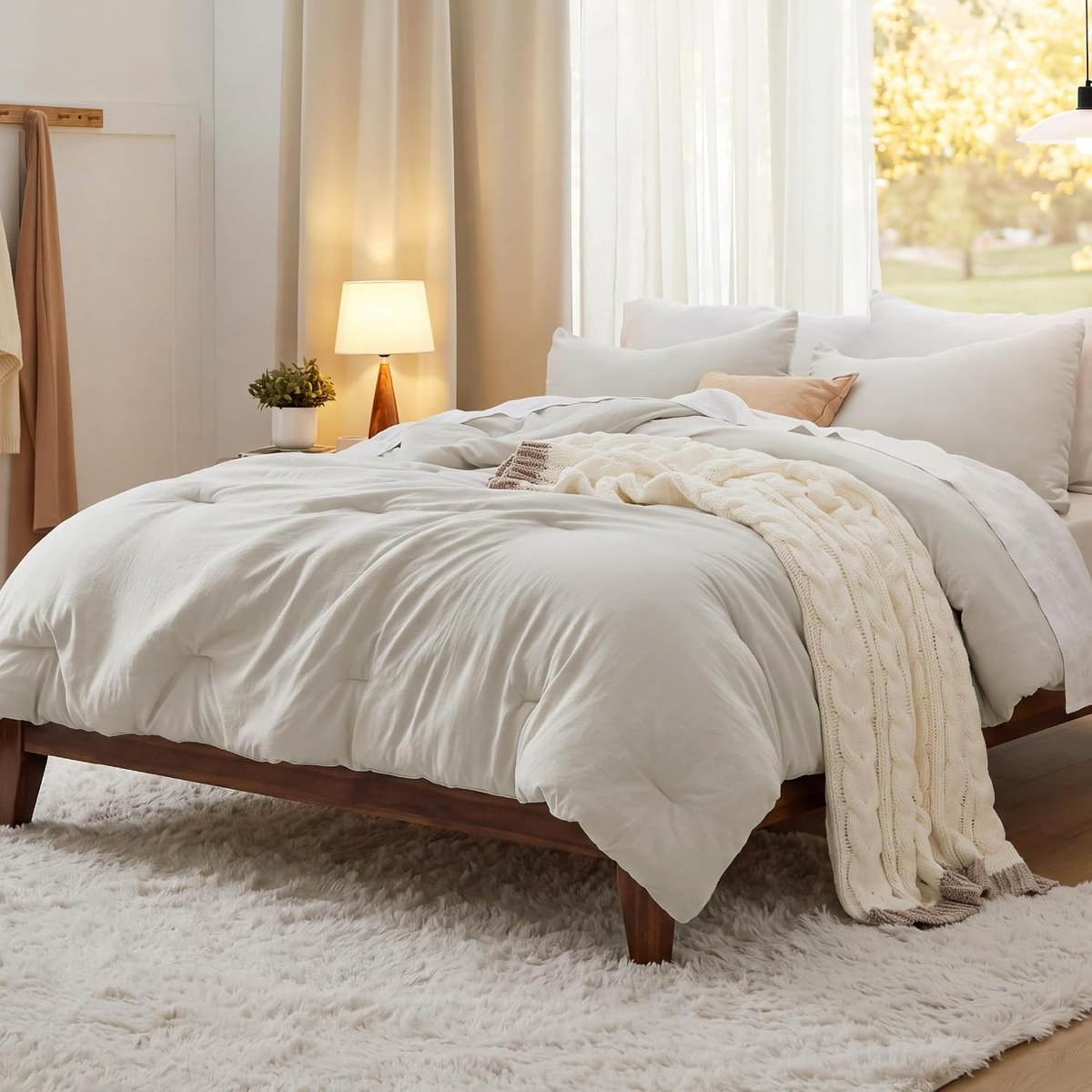 Bedsure Queen Comforter Set 3pc